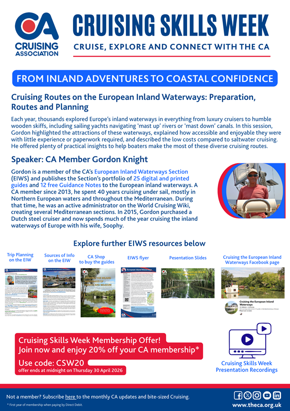 Cruising Routes on the European Inland Waterways: Preparation, Routes and Planning