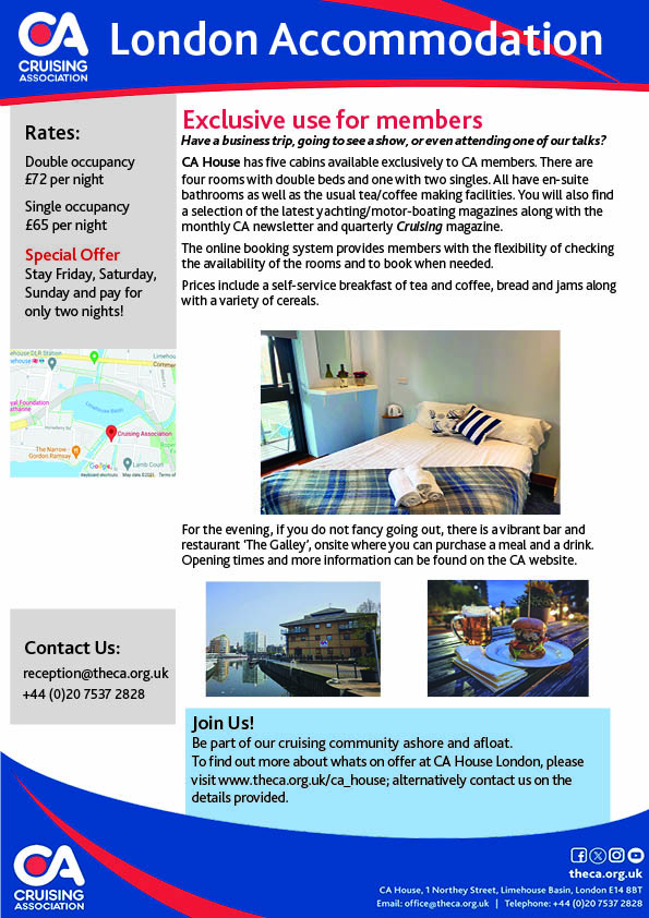 CA London Accommodation flyer