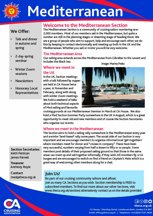 CA Mediterranean Section flyer
