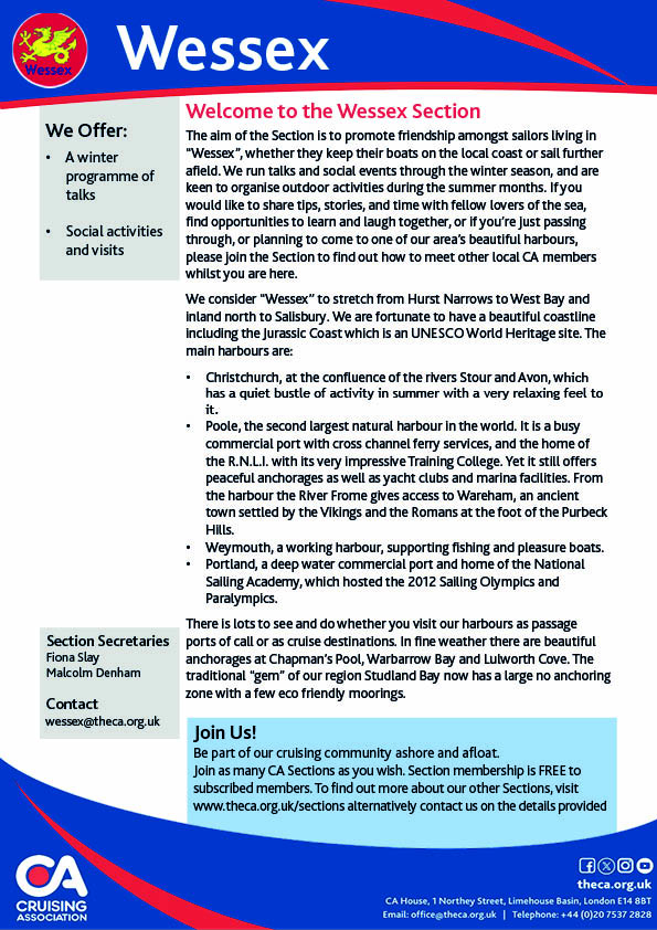 CA Wessex Section flyer