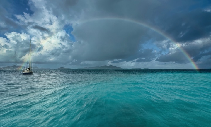 CA 2025 Photo competition runner-up CA 2025 Photo competition runner-up James Kenning: photo of rainbow perfectly framing Mayreau Island, St Vincent & the Grenadines.