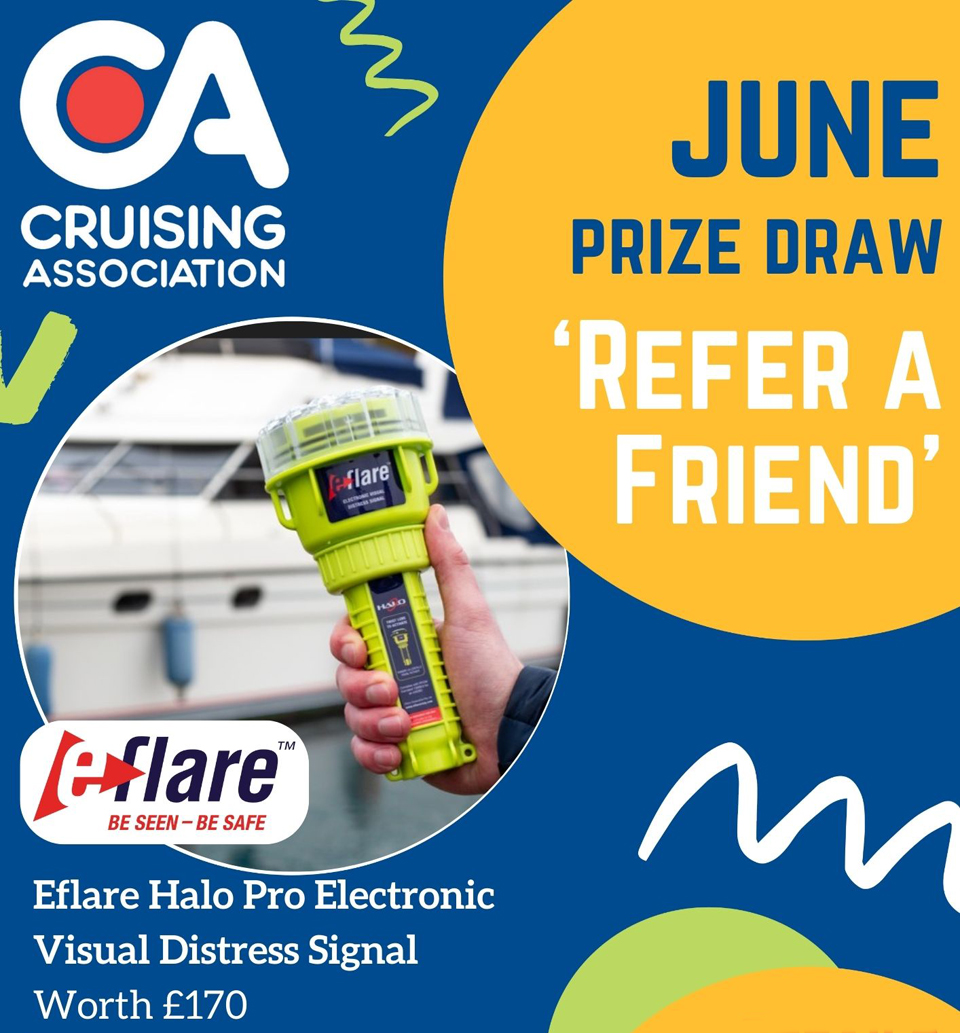 June's Refer a Friend prize draw to win an EVDS (Electronic Visual Distress Signal from Wescom Group