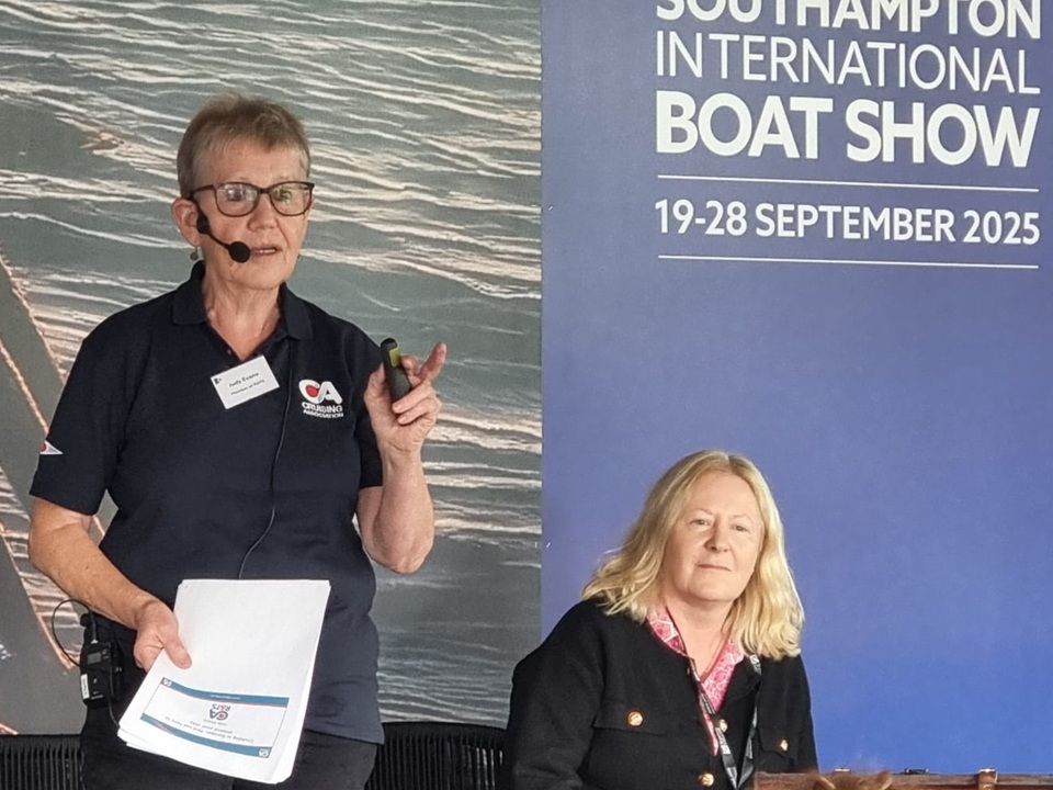 CA volunteer Judy Evans at Southampton International Boat Show