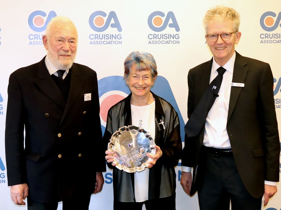 Sandy Duker presented with the President's Plate