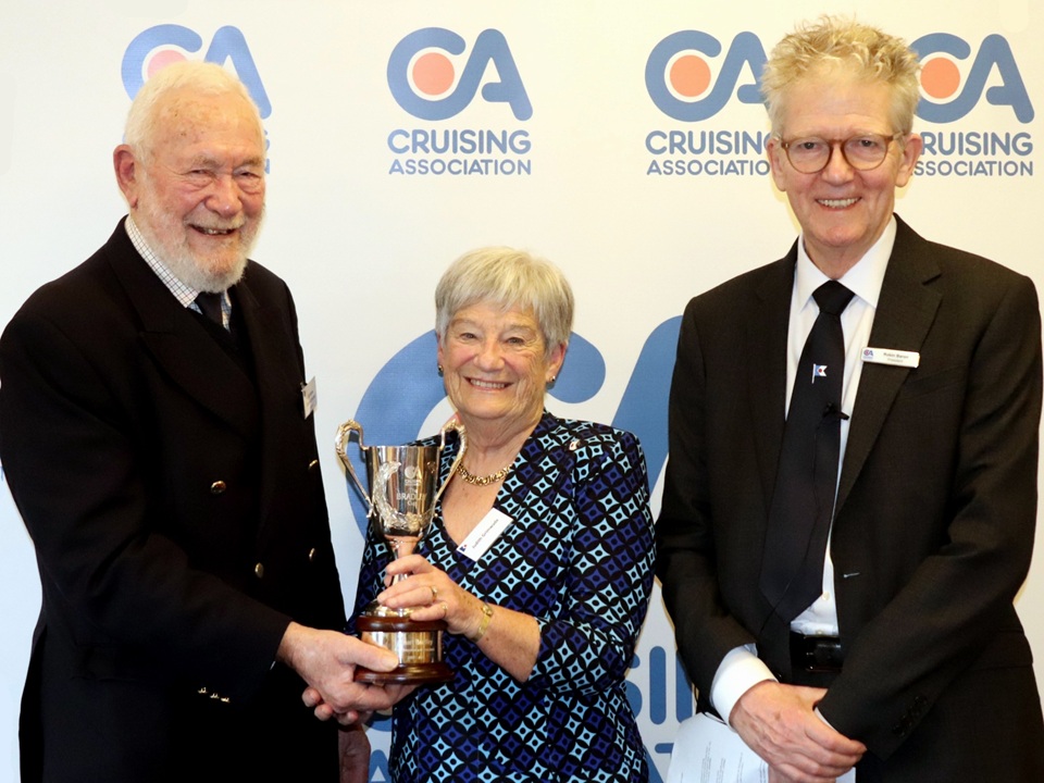 Judith Grimwade Receiving the Bradley Cup on behalf of John Calver