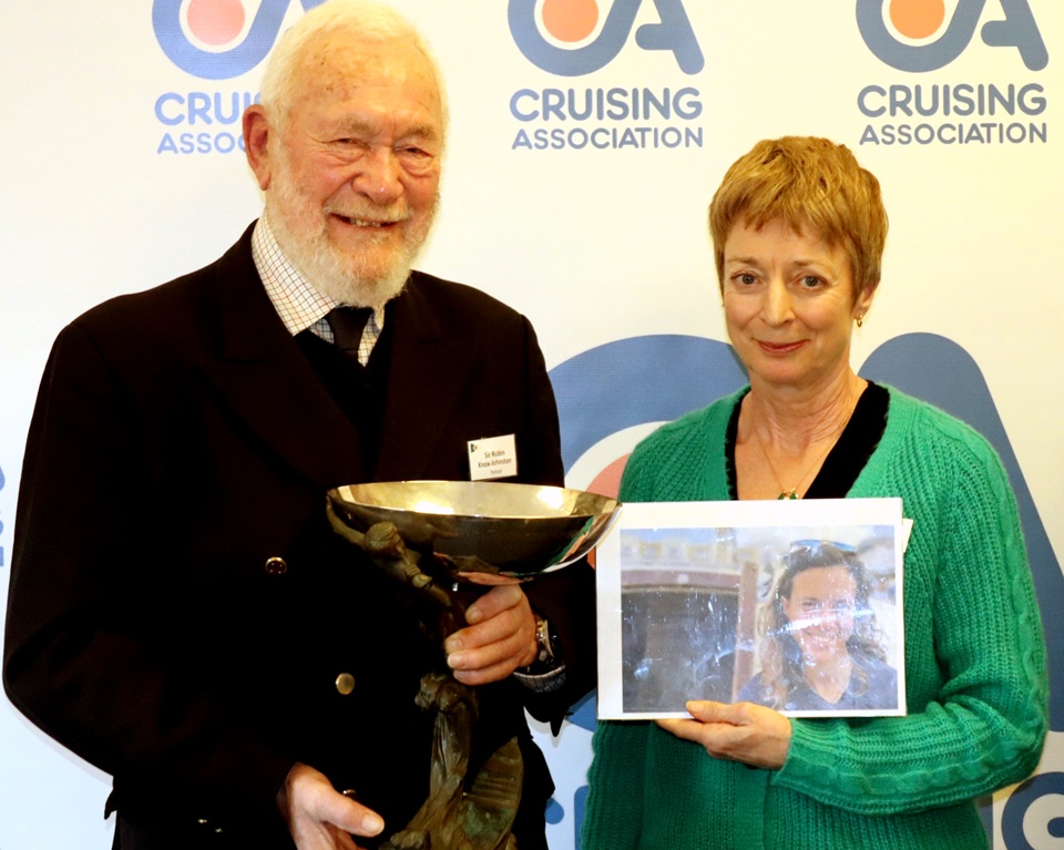 Fiona Slay collecting the Duchess of Kent Trophy on behalf of Jazz Turner